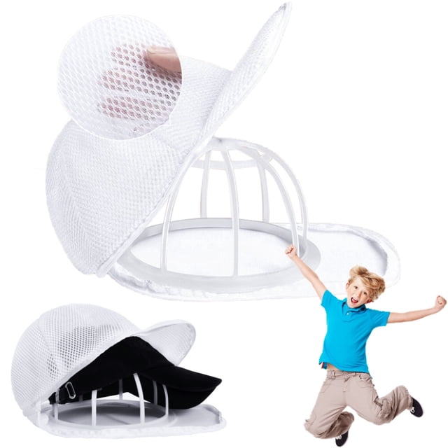 Hat Cleaner With Mesh Bag, Retains Shape Of All Hat Types, Travel-Friendly Hat Care Companion, Easy Setup For Improved Laundry Efficiency, Patented Design For Durability And Compatibility