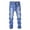 Sky Blue, variant on Quealent Boy's Skinny Fit Ripped Destroyed Distressed Fashion Denim Jeans Pants Blue for Size 7-8 Years