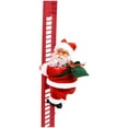 thumbnail image 3 of Animated Climbing Santa Claus with Ladder | Festive Christmas Decoration | Indoor Holiday Decor, 3 of 6
