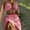 Pink, variant on 3 Piece Swimsuits for Women Women's Fashion Slim Fit Solid Color Sexy Bikini Split Swimwear Bathing Suit