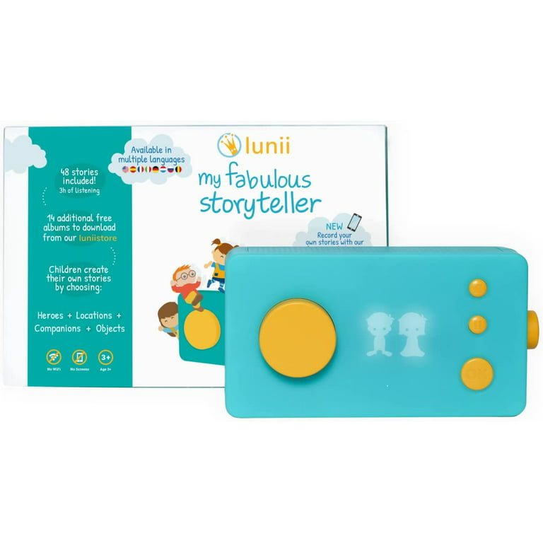 lunii - Ma Fabrique à Histoires - Children Create Their own Audio Stories -  Screen-Free Educational Learning Toy - Kids Interactive Toys - Imagination
