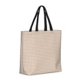 thumbnail image 2 of Xecao Brown Gingham for Tote Bag: spacious with inner pockets, ideal for work, shopping, or travel., 2 of 9