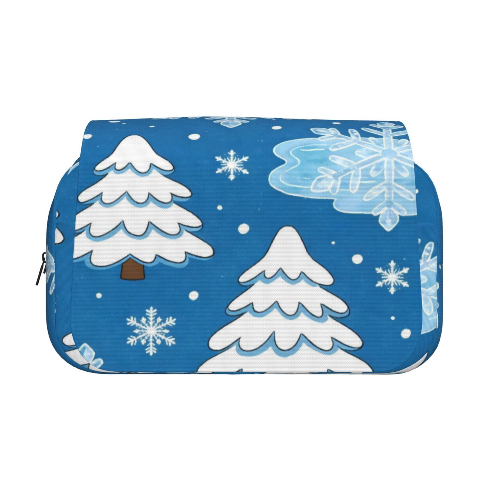 Large-Capacity Flip-Top Double-Layer Pencil Case, Multi-Functional Pocket Pen Case, Durable Stationery Organizer Winter Theme (5)