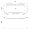 thumbnail image 4 of Tina de baño Capri Bañera sin hidromasaje con desagüe y rebosadero KAND CAPRI / MINIMALISTA / FREESTANDING, 4 of 4