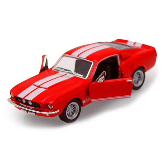 1967 Shelby GT500, Red - Kinsmart 5372D - 1/38 scale Diecast Model Toy Car (Brand New, but NOT IN BOX)