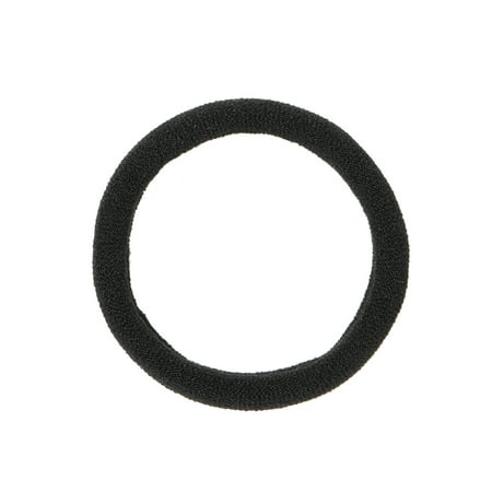 50p Pcs Black Thick Seamless No Slip Hair Bands Elastic Ties Soft