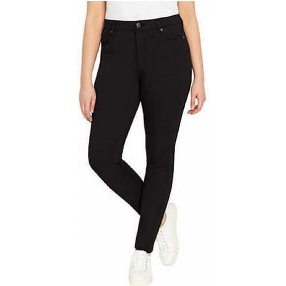 Buffalo David Bitton Womens Hanna High Rise Soft Stretch Skinny Pant Size: 14/34, Color: Black