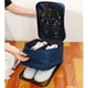thumbnail image 5 of Bolsa de zapatos de viaje con 3 compartimentos, impermeable, a prueba de polvo, organizador de bolsas de zapatos de viaje portátil, organizador para uso diario, 5 of 7