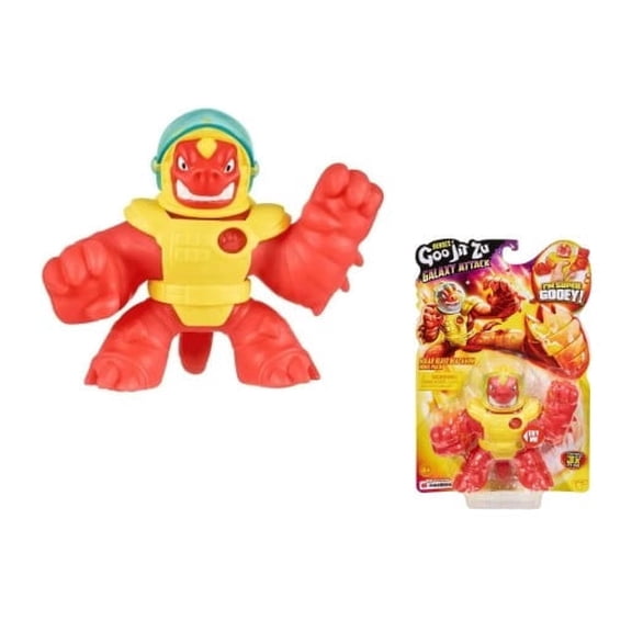 Heroes of Goo Jit Zu Galaxy Attack Action Figure – Solar Blast Blazagon with Super Gooey Flame Filling