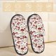 thumbnail image 2 of Balery Mushroom Pantuflas de Casa de Felpa Silenciosas con Diseño Estampado, Zapatillas Cómodas Antideslizantes de Algodón para Interior-Large, 2 of 8