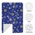 thumbnail image 4 of Car Seat Cover Baby - Golden Snowflakes Royal Blue Breathable Infant Car Seat Cover for Baby Carseat, Lightweight Comfort Baby Essentials Must Haves Newborn Stuff for Girl Boy, 4 of 7