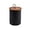 Black 800ml, variant on Jimin Ceramic Canisters Food Storage Jars with Airtight Bamboo Lids for the Kitchen Counter Serving Flour Sugar Cereal and Snacks (Black 260ml)