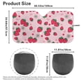 thumbnail image 5 of Jeiento Cute Strawberry Car Front Windshield Sun Shade Sun Shade for UV Protection Easy to Install Front Window Cover Sun Visor Reflect UV Sun and Heat and Protect Your Car, 5 of 6