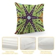 thumbnail image 4 of Mid Century Throw Pillow Cover, Atomic Form Boomerang Details Dots and Crossed Lines, Decorative Square Covers for Couch Bed &amp; Sofa, Apple Green Indigo, 4 of 5