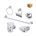 thumbnail image 1 of Juego De Accesorios De Baño 6 Pzas Lab.G, Plateados, 1 of 5