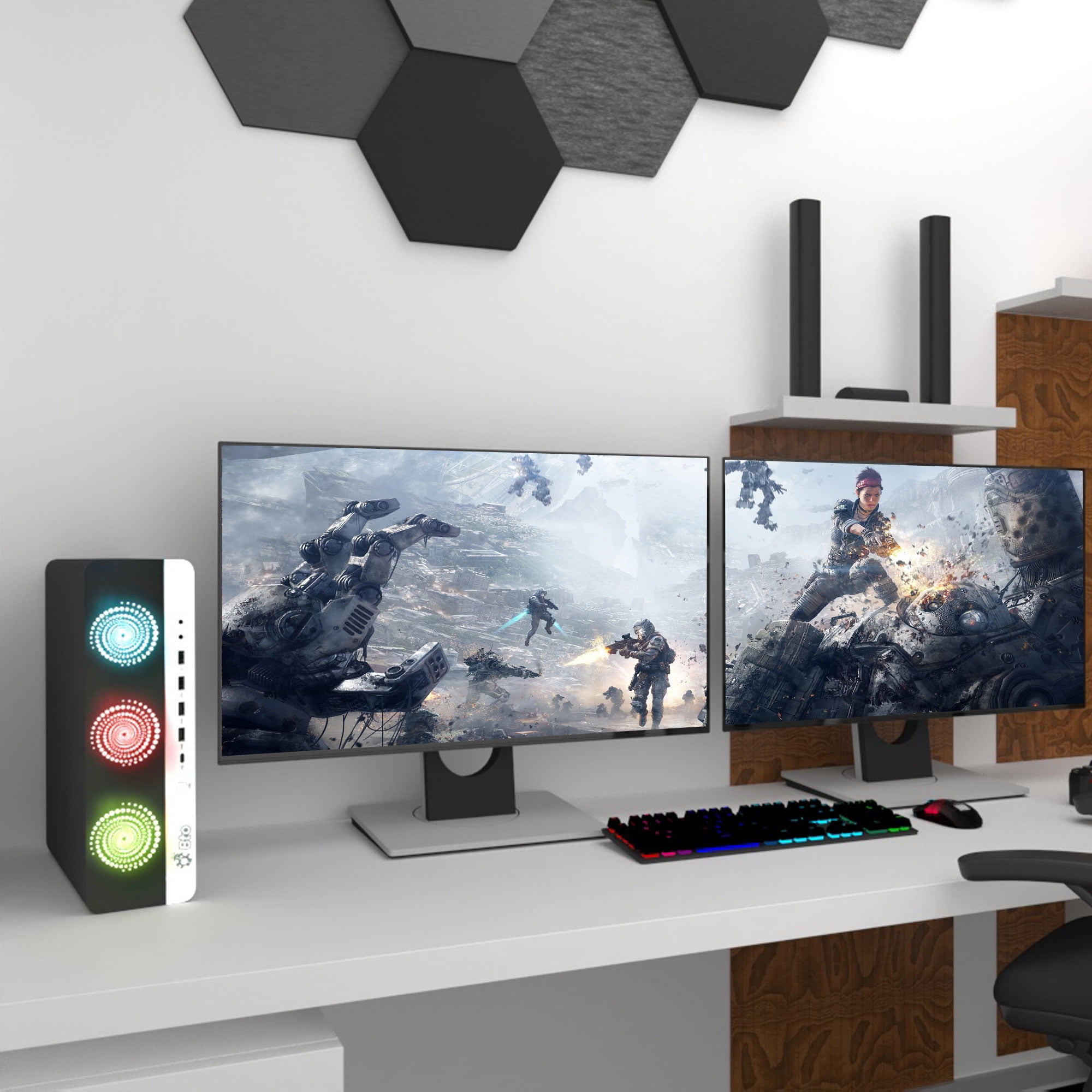 Restored HP RGB SSF Desktop Gaming PC, Intel i5-6500, 32GB DDR4 Ram, 512GB Solid State Drive(SSD), NVIDIA GeForce GTX 1050ti, Wi-Fi, BTO RGB Keyboard & Mouse, Windows 10 Professional (Refurbished)