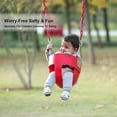 thumbnail image 4 of JBeeCtrl Baby Swing High Back Full Bucket Toddler Swing with Coated Chain, Carabiners for Easy Install, 1 Pack,Red, 4 of 7
