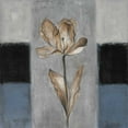 thumbnail image 2 of Loreth, Lanie 20x20 Black Ornate Wood Framed with Double Matting Museum Art Print Titled - Tulips in Blue I, 2 of 4