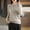 Khaki, variant on Women's Casual Sweater 2026 Fall Winter Crew Neck Striped Long Sleeve Warm Soft Knit Sweater