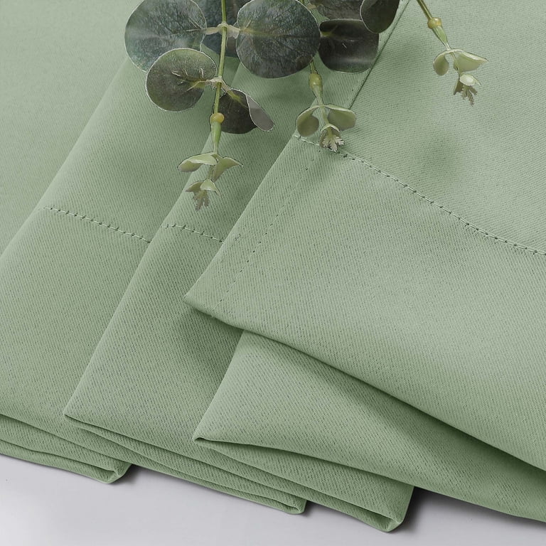 OVZME Light Green Blackout Curtains, 40x36, Set of 2 photo 7