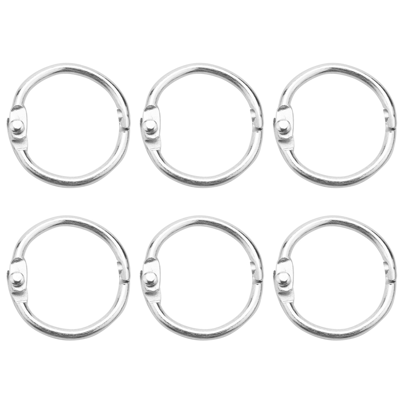 100Pcs 25Mm Loose Leaf Binder Rings Key Rings Book Rings Binder Rings