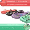 thumbnail image 4 of TravelNut 4 Pack Cute Pool Beach Waterproof Rubber Flip-Flops Sandals for Teen Girls Women Arrow Size 8, 4 of 8