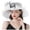 White, variant on Kentucky Derby Hats Organza Cloche Bowler Hat Tea Party Hats Flat Top Church Hat Adjustable Wide Brim Fascinator Sun Hat Sun Hats for Women Uv Protection