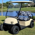 thumbnail image 4 of Pzuqiu Blue Floral 2-Piece Golf Cart Seat Covers Set - Breathable Washable Protective Cover for Most 2-Seater Golf Carts, 4 of 10