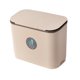 thumbnail image 2 of Bote de basura colgante de pared de 9L con tapa debajo del fregadero Cubo de basura Puerta Armario Oficina Dormitorio Baño Inodoro - Marrón Baoblaze Bote de basura colgante, 2 of 8