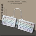 thumbnail image 4 of GMK70 Separate Gaming Mechanical Keyboard Kit VIA/Qmk 3-Mode Wireless Bluetooth Hot Swappable Gasket Keyboard, 4 of 6