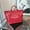 Red, variant on PVC Tote Bag for Women, Waterproof Messenger Bag, Tear-Proof Large-Capacity Crossbody Tote, Large Travel Shopping Handbag, Plastic Shoulder Bag (Gray)