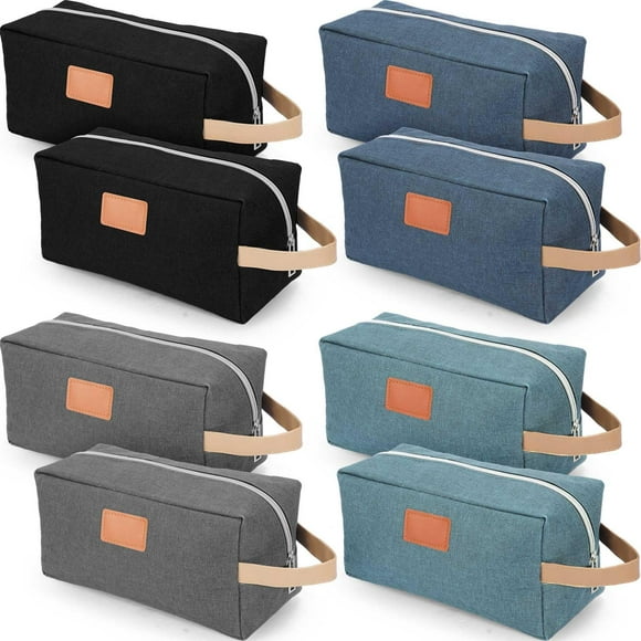 Paquete de 8 Bolsas de Aseo de Viaje para Hombre Paterr 22,5x12x10 cm