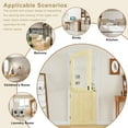 thumbnail image 5 of 30" x 80" Qucik Assemble Jamb, Not Prehung, 1-Lite Split Dutch Door Unfinished Solid Pine Wood Clear Glass Slab Doors Half Interior Door, 5 of 7