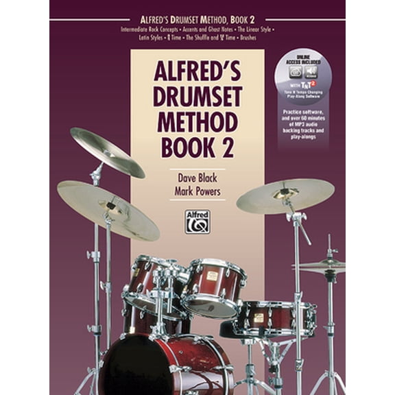 Pre-Owned Alfred's Drumset Method, Bk 2: Book & Online Audio/Software (Paperback) 1470627019 9781470627010
