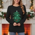thumbnail image 5 of PFRNLF Christmas Sweaters for Women Ugly Christmas Tree Reindeer Holiday Knit Sweater Pullover, 5 of 6