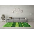 thumbnail image 3 of Ahgly Company Indoor Round Abstract Green Modern Area Rugs, 4' Round, 3 of 4