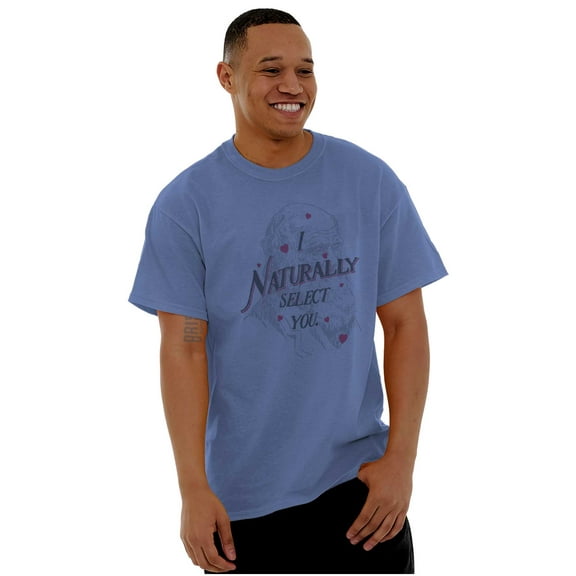I Naturally Select You Valentines Day Men's Graphic T Shirt Tees Brisco Brands S