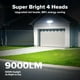 thumbnail image 2 of Luces de seguridad LED LUTEC 80W 9000LM con sensor de movimiento IP65, 2 of 8