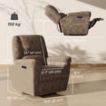thumbnail image 3 of HOMCOM Fauteuil Inclinable Électrique, Fauteuil Inclinable Rembourré avec Ports USB, 3 of 10