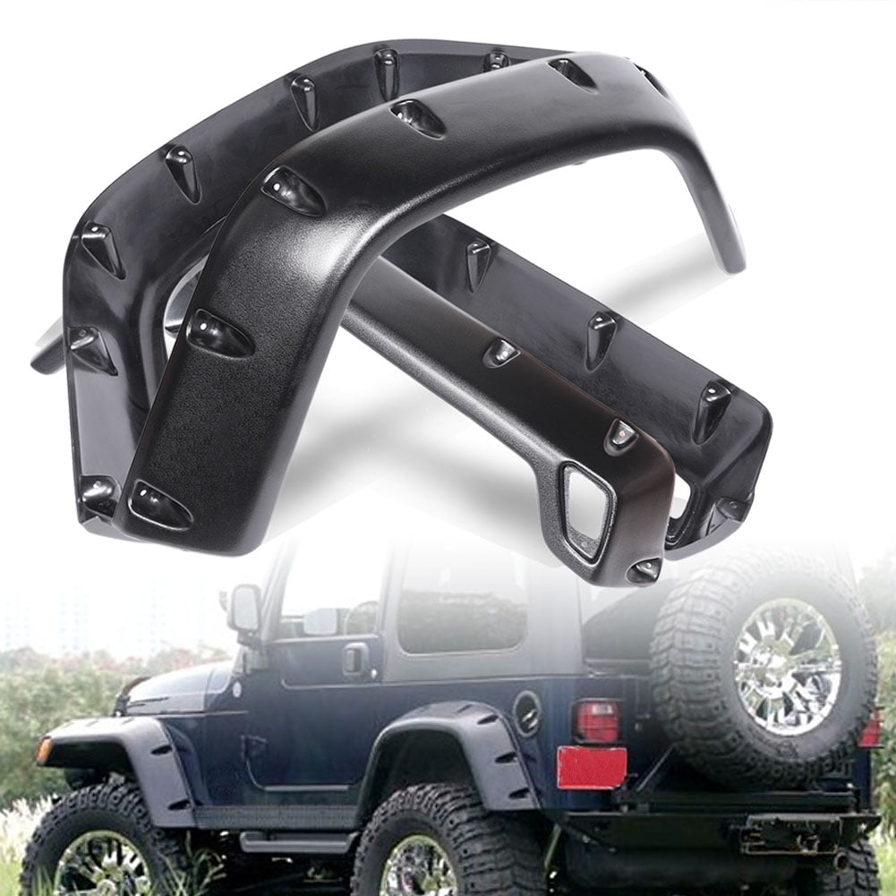 Auto Parts and Vehicles 7" Textured Black PocketRiveted Wheel Fender