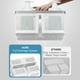thumbnail image 3 of Organizador de baño portátil Shower Caddy BYUNER, color blanco y plateado, 3 of 9