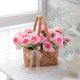 thumbnail image 4 of 4 ramos de flores artificiales para decoración, ramo de rosas falsas, arreglos de seda, centro de mesa de plástico para florero, pastel, no incluye florero, 4 of 7
