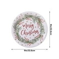 thumbnail image 3 of HongHeng Christmas Paper Plates 10 Pcs 9" Disposable Paper Dinner Plates Dessert Plates Christmas Holly Dinnerware Set for 10 Guests Party Supplies, 3 of 6