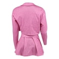 thumbnail image 5 of HXWCHs Women's Summer Tracksuit Set Fashionable Jacket Crop Top and Pleated Mini Skirt Outfit M RD2, 5 of 5