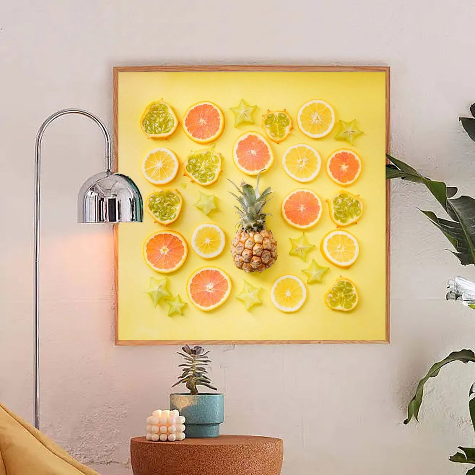 Fruits Wrapped Canvas Wall Art with Framed, Home Decor Modern Decor Ready  to Hang, for Bedroom, Living Room, Office
