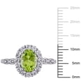 thumbnail image 2 of Everly Women's Peridot and Topaz 14k White Gold Ring, 2 of 7