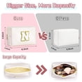 thumbnail image 2 of TOPEAST Artículos Preppy para Chicas, Neceser de Maquillaje con Iniciales de Chenilla y Letras, Neceser con Cremallera, Neceser Impermeable de Cuero PU, Regalo de Cumpleaños para Amigas y Hermanas (T, 2 of 5
