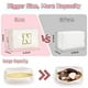 thumbnail image 2 of Bolsa de maquillaje con inicial TOPEAST, personalizada con cremallera, bonita bolsa de maquillaje, de piel sintética, impermeable, ideal como regalo de cumpleaños para mujer, ideal para chicas (blanco, 2 of 5