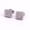 Silver, variant on Unisex Men Women Iced Hip Hop Square Push Back Stud Earrings 18k Layered Real Gold Plated #5