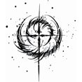 thumbnail image 3 of shiyou-Tattoo Tech, 2 Sheets Medium Semi Permanent Tattoo, Adult Art Design Temporary Tattoos, Lasts 1-2 Weeks, Waterproof, Realistic Look (Streamlined Starburst Design), 3 of 4